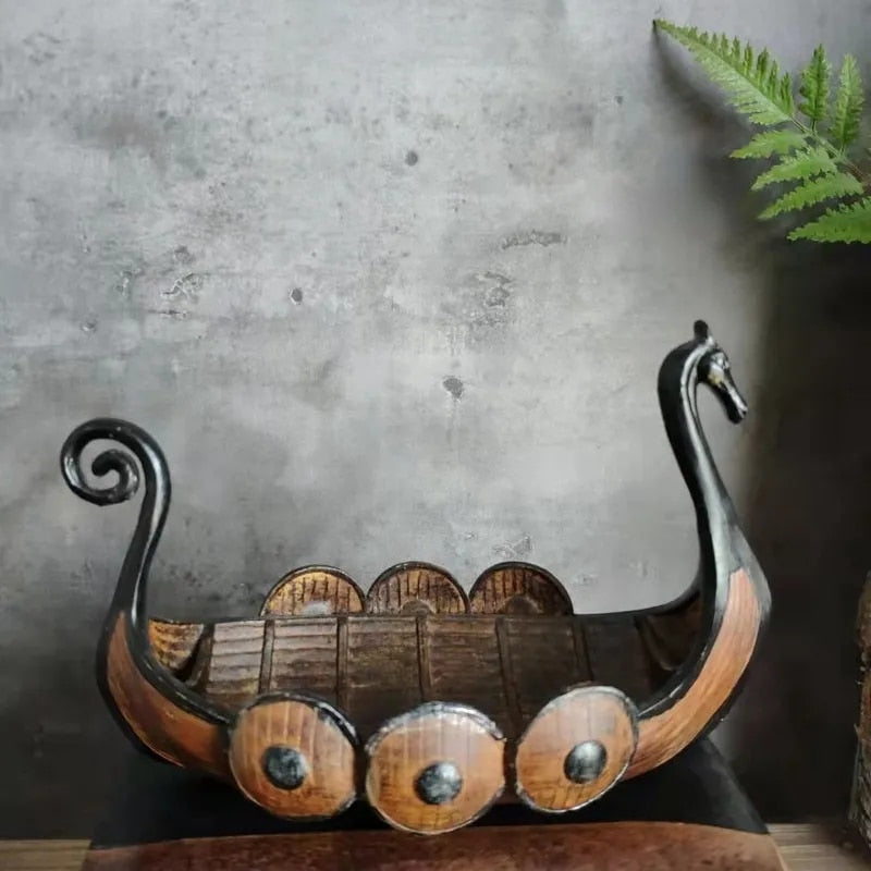 Retro Viking Steering Ship Craft