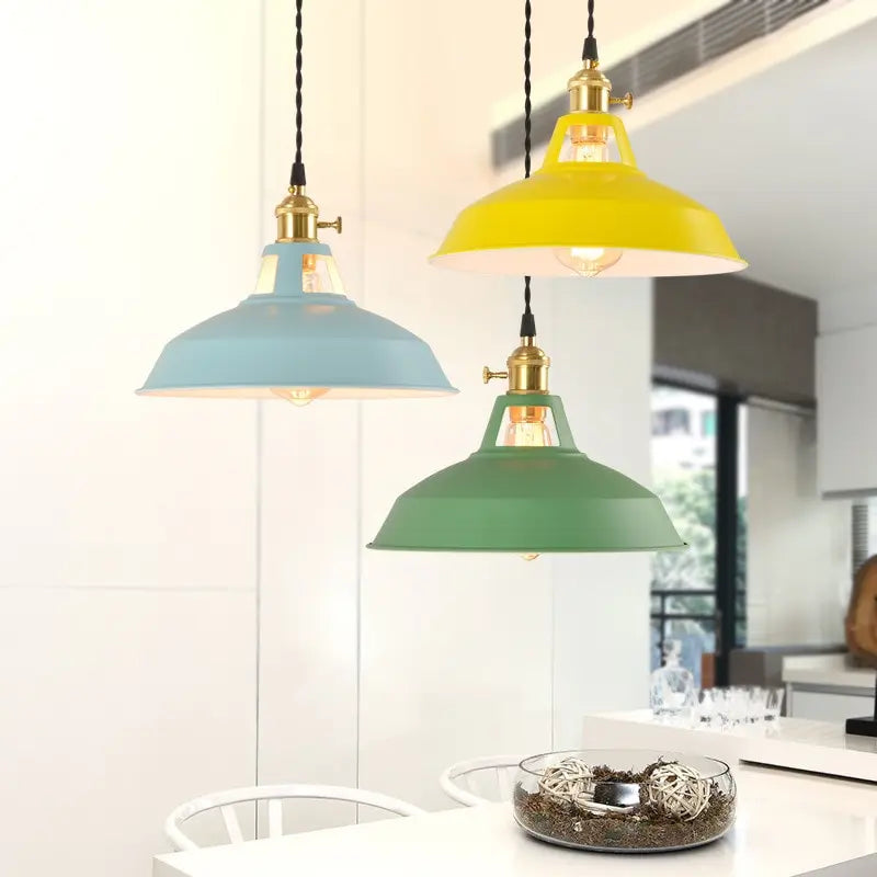 Colored Retro Pendant Lamp
