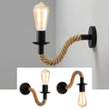 Retro Hemp Rope Industrial Loft Wall Lamp