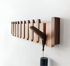 RetroHooks - Wooden piano wall shelf with magnetic hooks