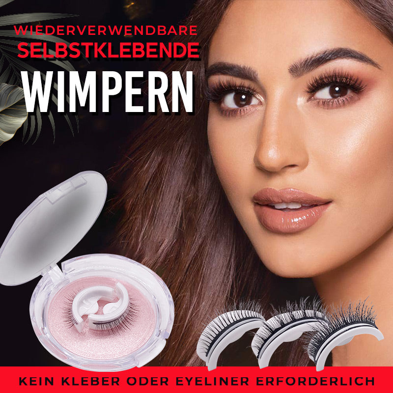 Reusable self-adhesive eyelashes