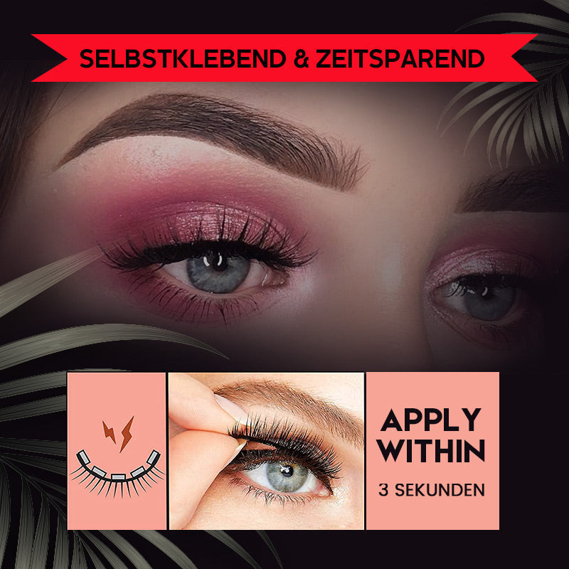 Reusable self-adhesive eyelashes