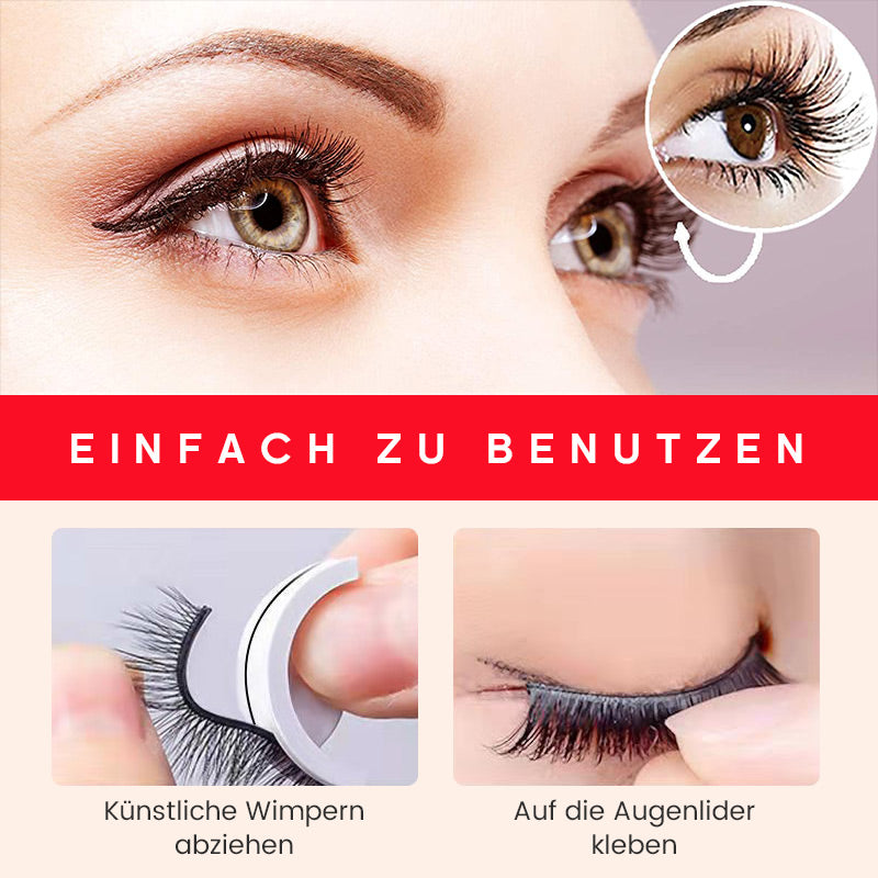 Reusable self-adhesive eyelashes