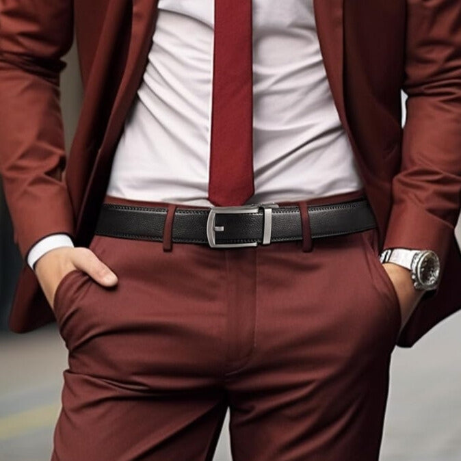 EliteSlide Belt – Luxury Leather Adjustable Accessory