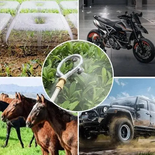 Ring spray nozzle with mist function – Ideal for horse stable, vineyard, agriculture & garden