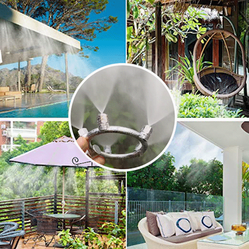 Ring spray nozzle with mist function – Ideal for horse stable, vineyard, agriculture & garden