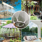 Ring spray nozzle with mist function – Ideal for horse stable, vineyard, agriculture & garden