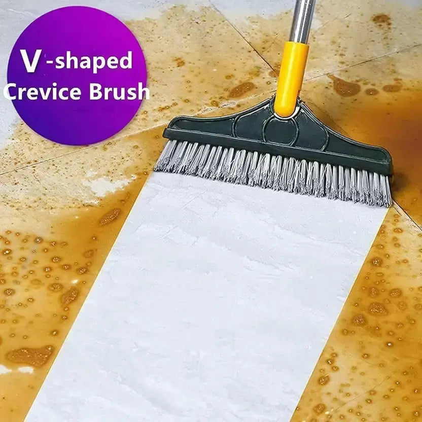 Robust Floor Cleaning Brush with Long Handle – Effortlessly Deep Clean