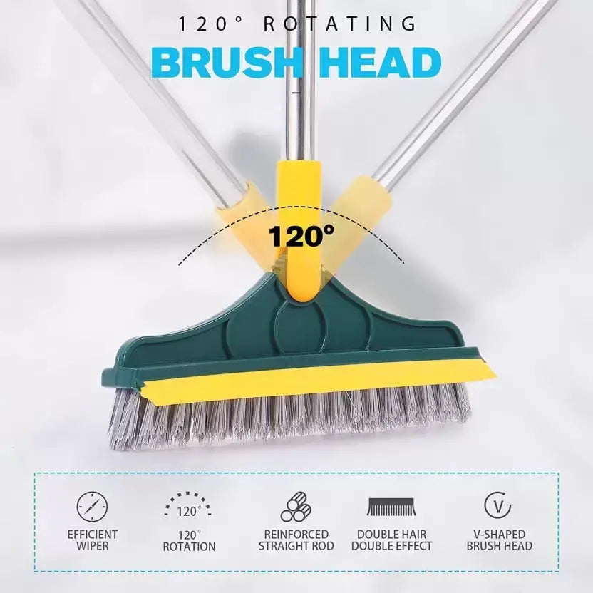 Robust Floor Cleaning Brush with Long Handle – Effortlessly Deep Clean