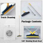 Robust Floor Cleaning Brush with Long Handle – Effortlessly Deep Clean