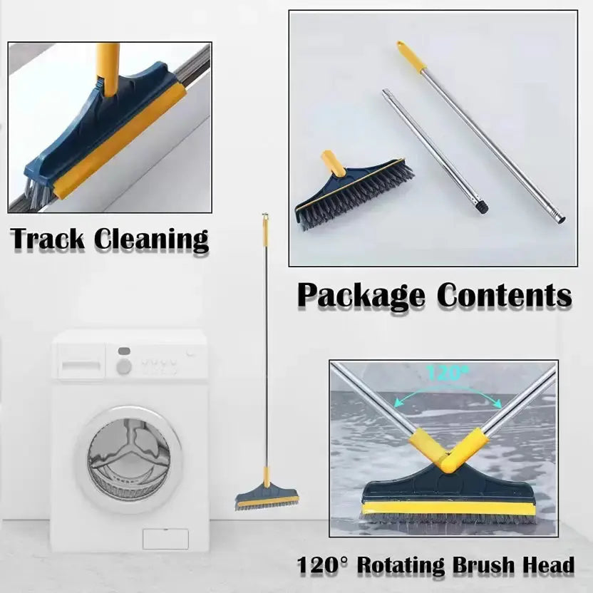 Robust Floor Cleaning Brush with Long Handle – Effortlessly Deep Clean