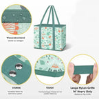 Robust & foldable shopping bag with XL volume (3 pieces)