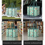 Robust & foldable shopping bag with XL volume (3 pieces)