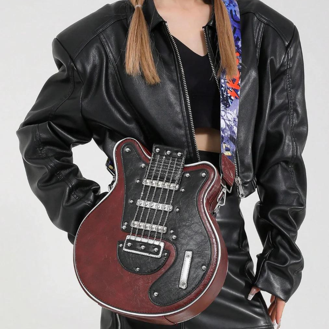 Elevate your style with the Rockstar guitar bag shoulder bag chic