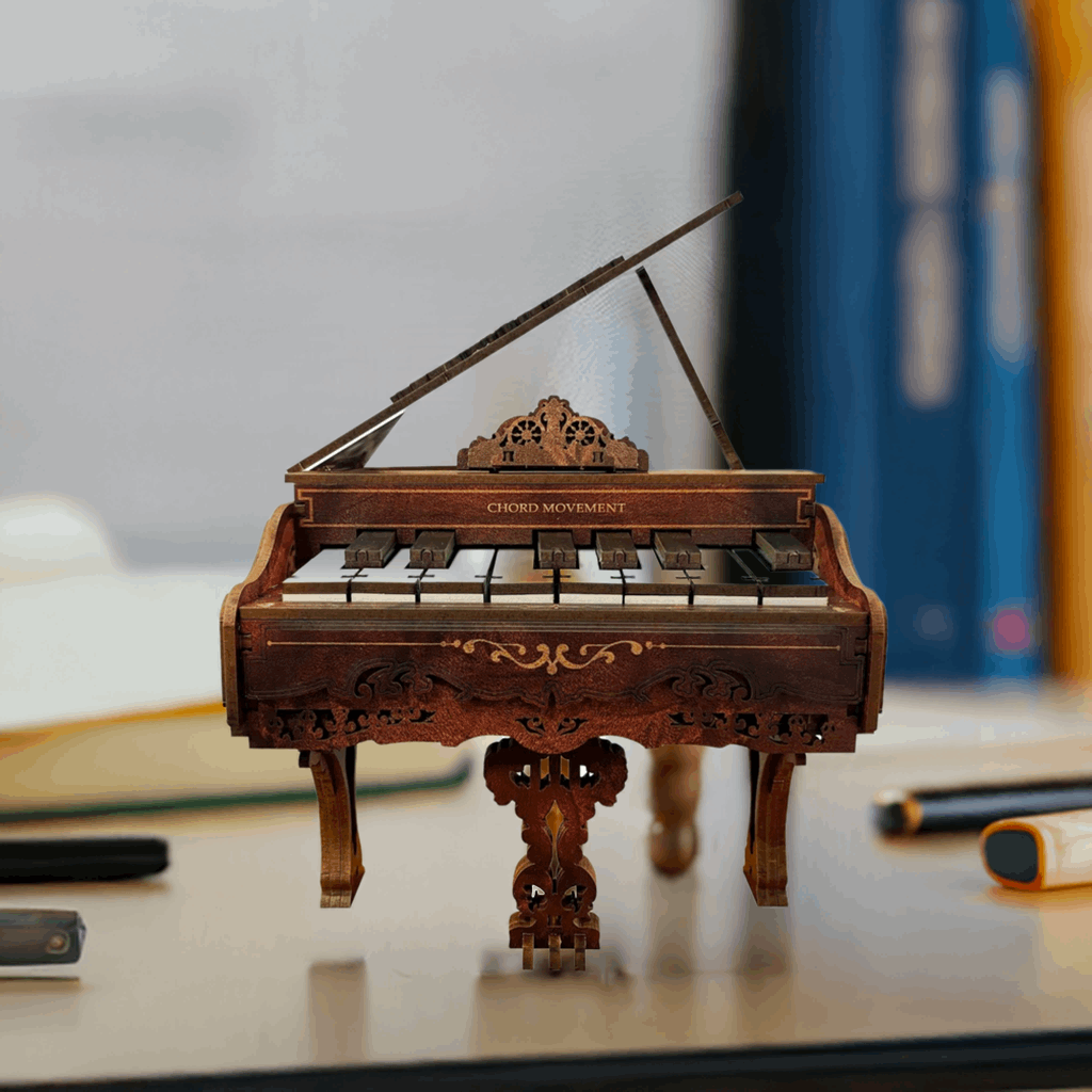 3D Piano DIY Wooden Mechanical Puzzles