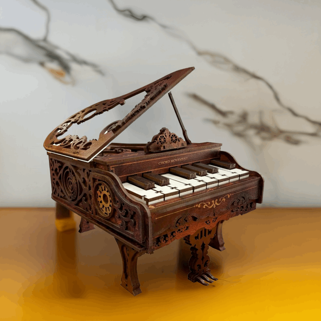 3D Piano DIY Wooden Mechanical Puzzles