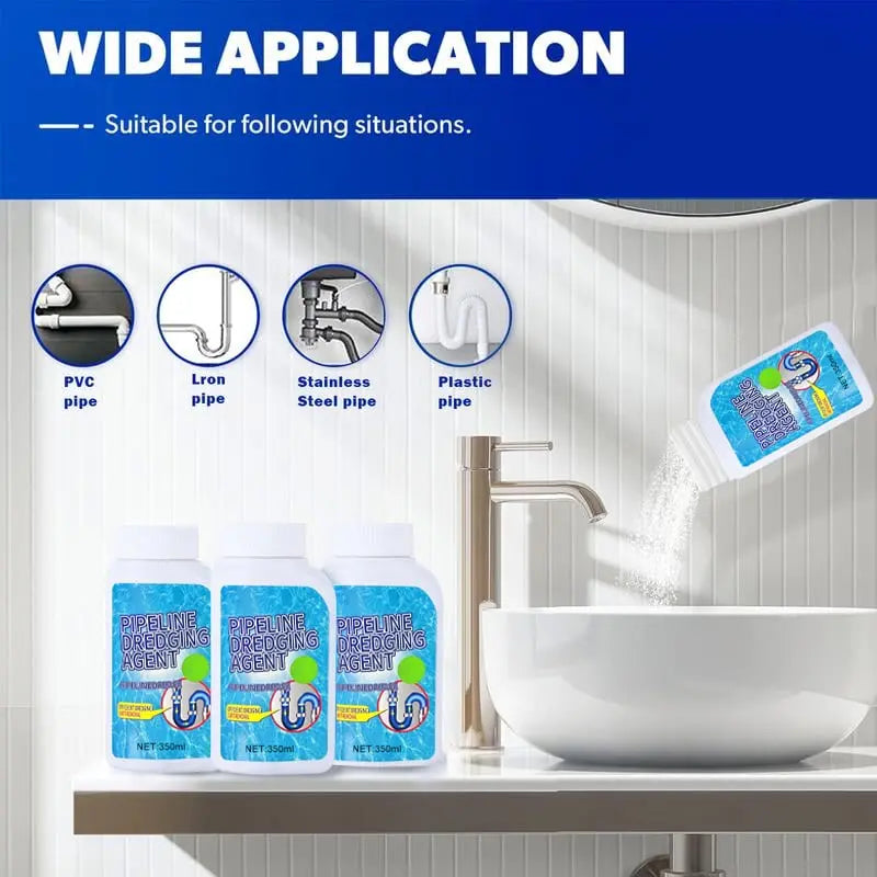 Liquid drain cleaner – Dissolves clogs & neutralizes odors