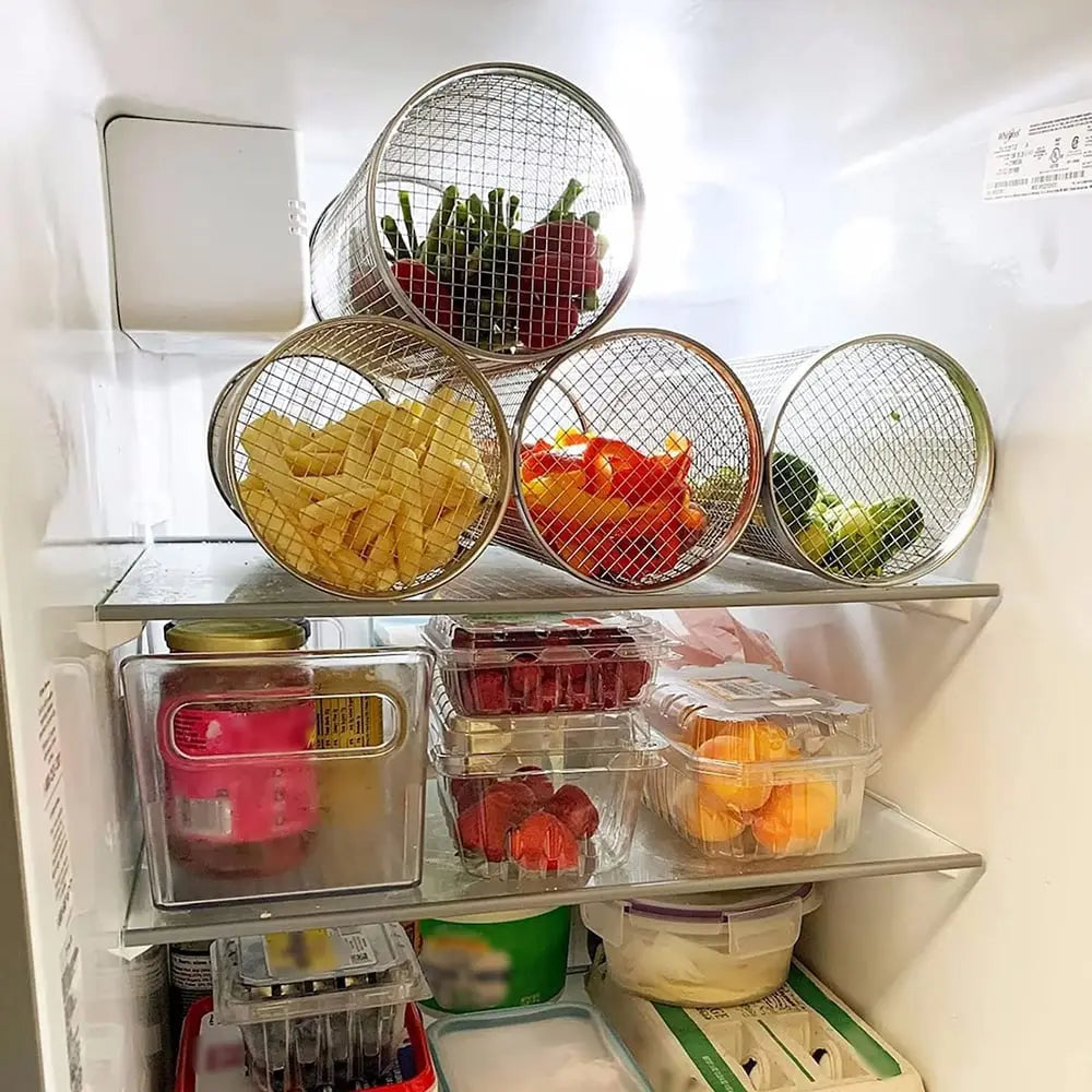 Rolling Grill Basket – Even Cooking without Loss