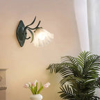 Stylish LED Wall Sconce with Floral Motif Combination of Nature and Elegance
