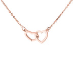 Gift Set Rose & Heart Necklace Light – Eternal Rose with Hidden Love Necklace