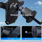 SafeGrip Car Phone Holder – 360° Rotatable Air Vent Holder with Hook Lock