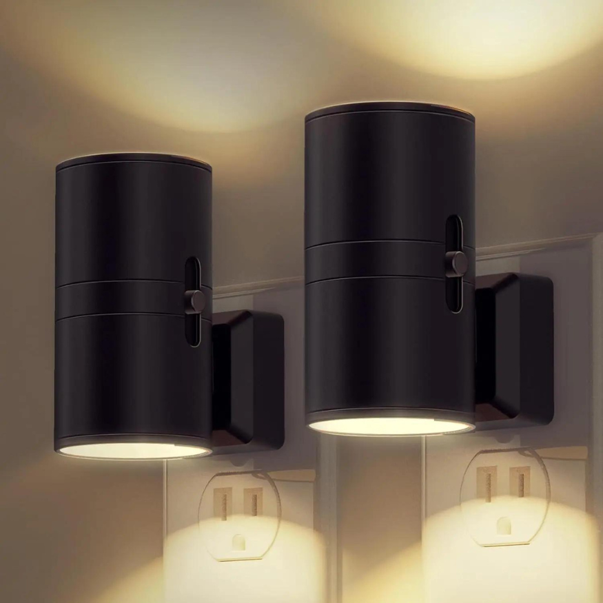 Dimmable Plug-In Night Light with Motion Sensor - LED Light for Bedrooms, Hallways, and Stairs
