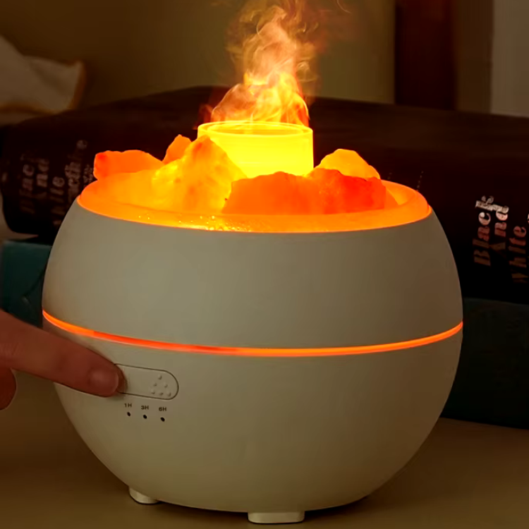 Salt Lamp Diffuser - 3-in-1 Essential Oil Diffuser, Himalayan Salt Lamp & Air Humidifier