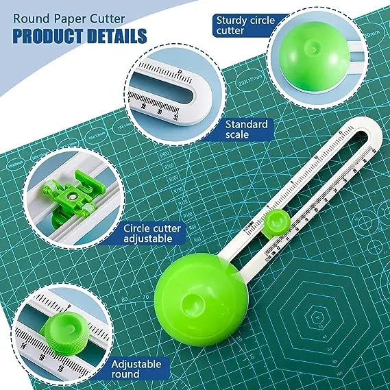 Redary Cutter – Precise & Safe for Paper & Fabric (incl. 2 Blades)