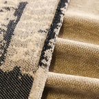 Chenille Sofa Cover with Non-Slip Design and Minimalist Print
