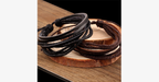 Rustic Leather Wrap Bracelet