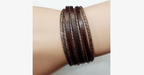 Rustic Leather Wrap Bracelet