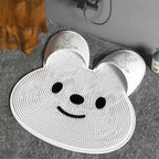 Non-slip shower mat for gentle foot cleaning