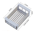 Expandable Sink Draining Rack – Space-saving Dish and Vegetable Holder for the Kitchen
