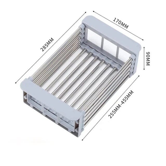 Expandable Sink Draining Rack – Space-saving Dish and Vegetable Holder for the Kitchen