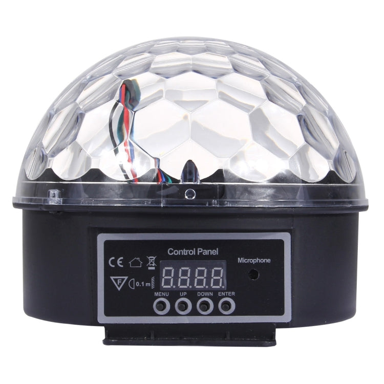 Digital LED RGB Crystal Magic Ball Stage Effect Light, DMX Party Disco DJ Bar Colored Pattern Lighting