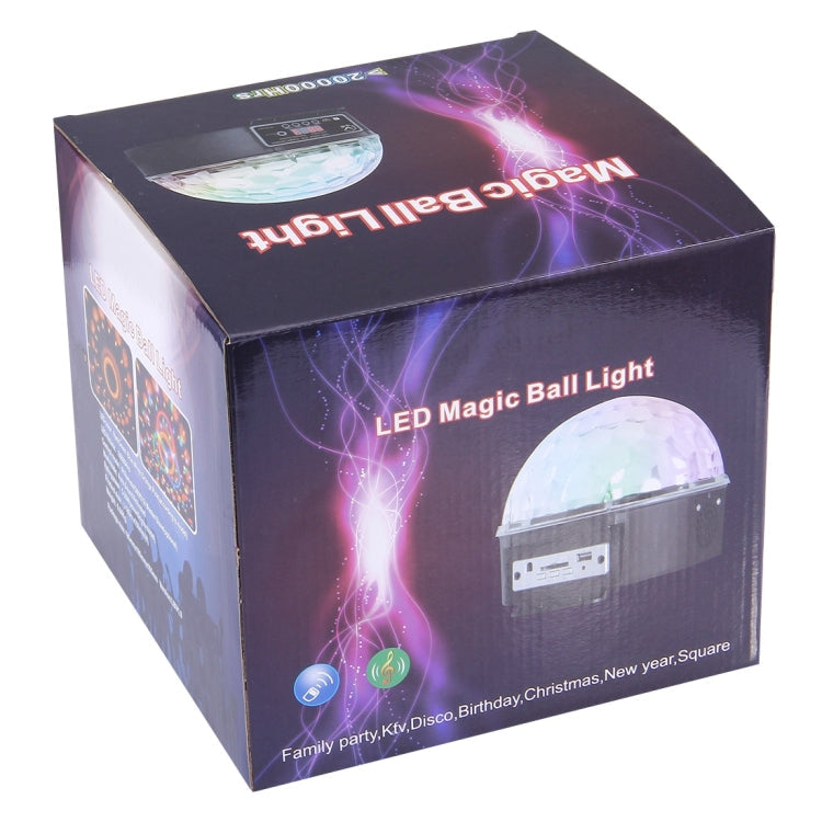 Digital LED RGB Crystal Magic Ball Stage Effect Light, DMX Party Disco DJ Bar Colored Pattern Lighting