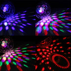 Digital LED RGB Crystal Magic Ball Stage Effect Light, DMX Party Disco DJ Bar Colored Pattern Lighting