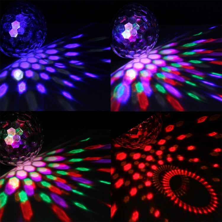 Digital LED RGB Crystal Magic Ball Stage Effect Light, DMX Party Disco DJ Bar Colored Pattern Lighting