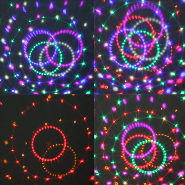Digital LED RGB Crystal Magic Ball Stage Effect Light, DMX Party Disco DJ Bar Colored Pattern Lighting