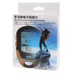 SUNROAD Multi-Function LCD Digital Altimeter with Compass & Barometer & Thermometer & Hygrometer & Weather Forecast & LED Flashlight and Clock