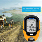 SUNROAD Multi-Function LCD Digital Altimeter with Compass & Barometer & Thermometer & Hygrometer & Weather Forecast & LED Flashlight and Clock