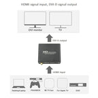 HDV-339 Full HD HDMI to DVI + Digital Coax / Analog Stereo Audio Converter Adapter (Black)