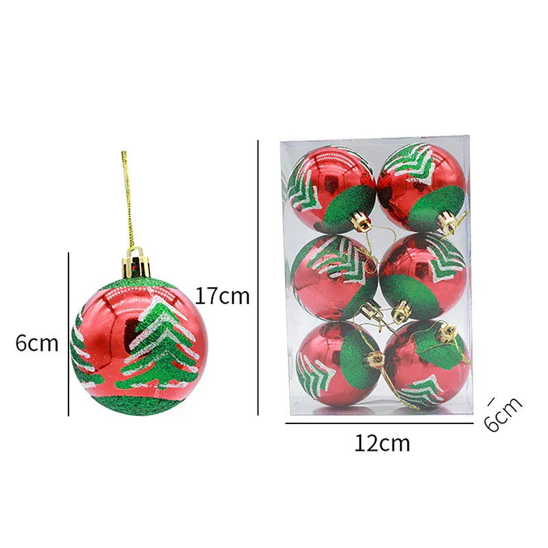 Elegant Snowflake Christmas Baubles Set – High-quality Christmas ornaments in red, white and gold, perfect for festive tree decoration at Christmas