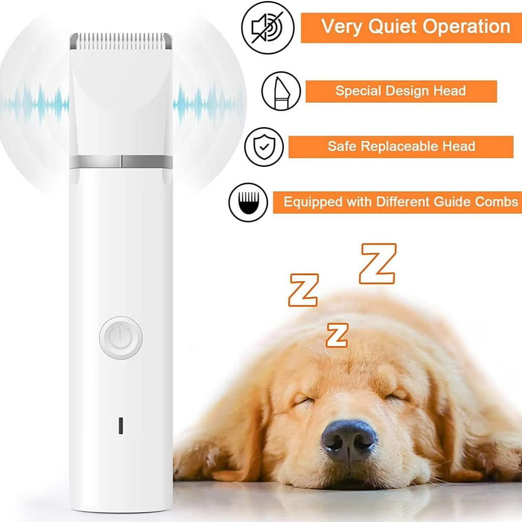 Ultimate Pet Grooming Kit: Quiet Hair Clipper, Nail Grinder & Paw Trimmer