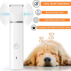 Ultimate Pet Grooming Kit: Quiet Hair Clipper, Nail Grinder & Paw Trimmer