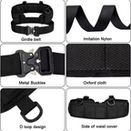 Outdoor Tactical Belt, Multi Functional Nylon Training Belt Set