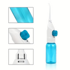 Portable High Pressure Manual Water Flosser for Teeth Cleaning