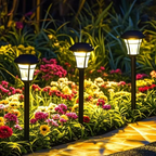 Solar LED Waterproof Ground Lights for Outdoor Gardens and Pathways