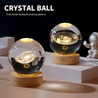 Astranova Galaxy Night Light | LED Crystal Ball with Milky Way Design | Warm White Light | Creative Gift for Kids & Adults