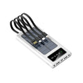 PowerCharge Solar Power Bank | 4-in-1 cable system | Fast charging & LED flashlight